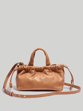 NWT Madewell Piazza Mini Leather Crossbody Bag - Timber Bean